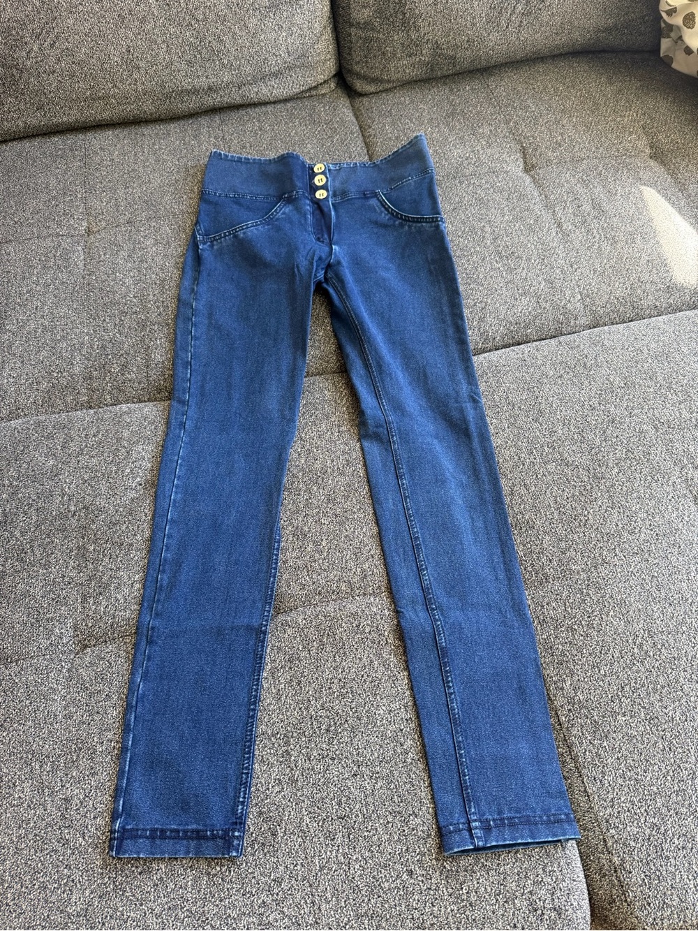 Freddy Women's Slim High-Waist Dark Blue Jeggings